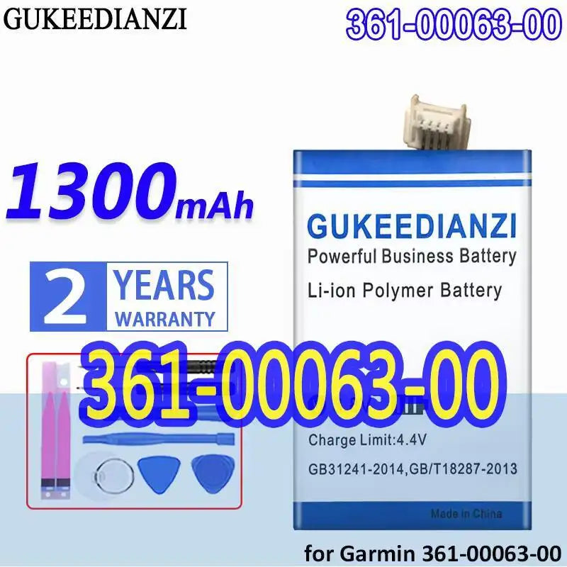Reliable Power Supply Durable 1300Mah Gps Device Accessories Battery For Garmin 361-00063-00