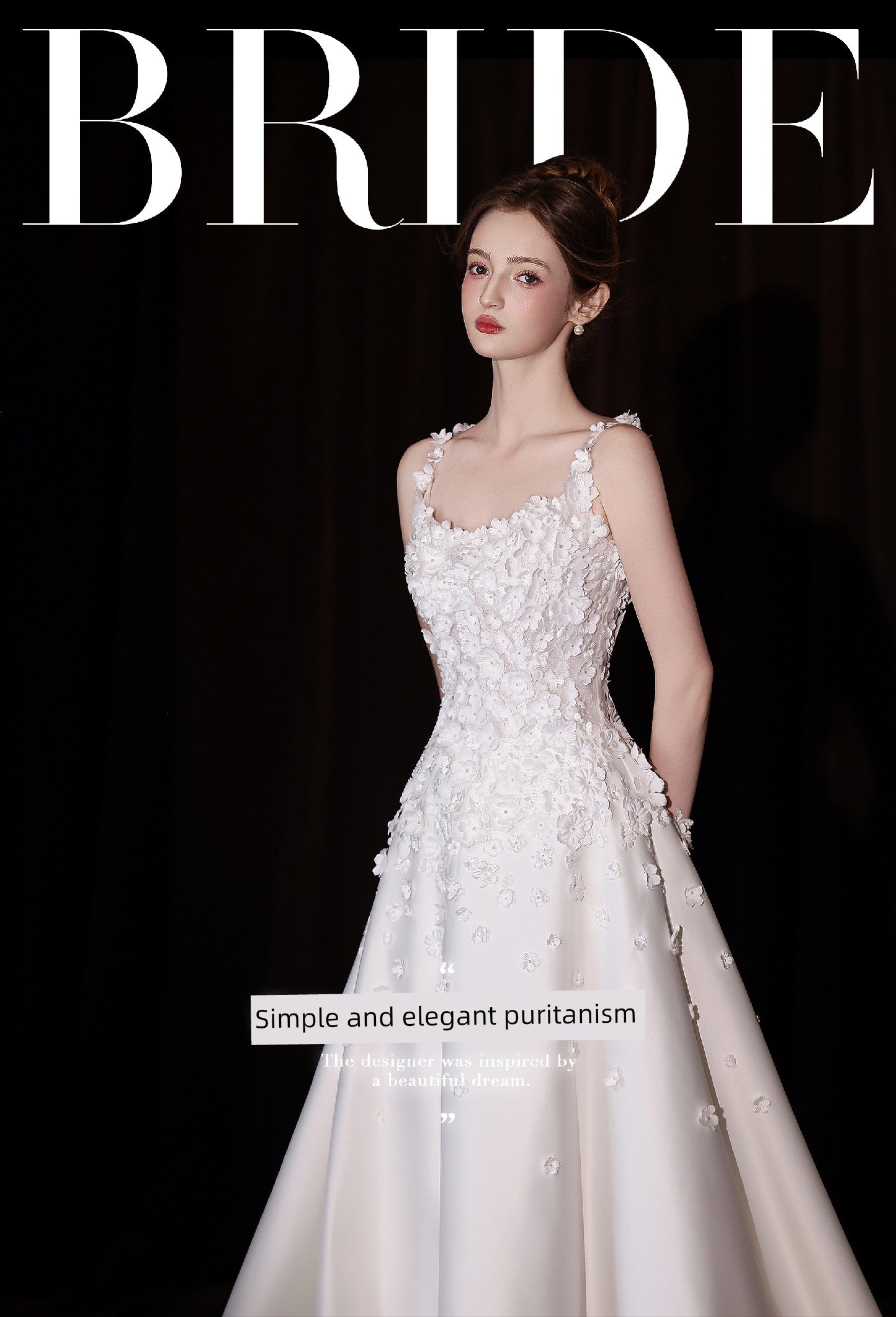 odelia "Mysterious Garden" 2025 New arrival Light Weddings Bride Gauze French Satin Minimalist Light