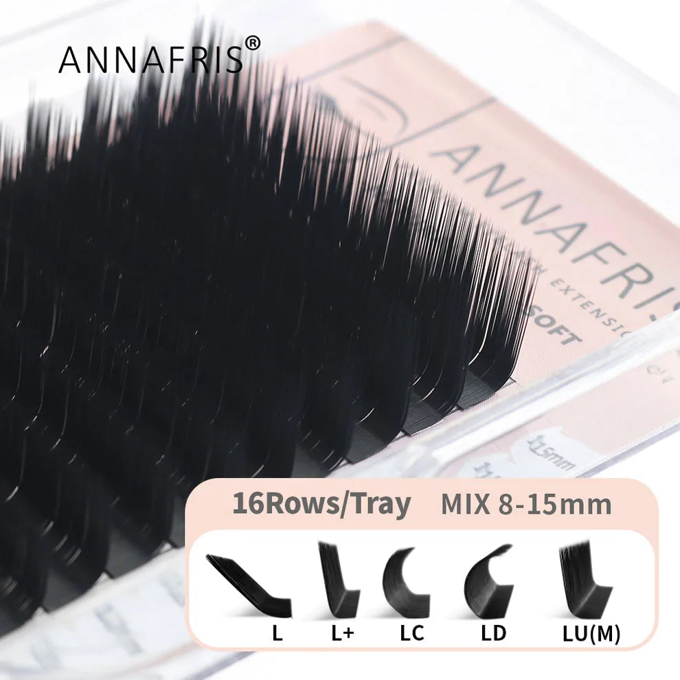 GAHAMACA W Shape Eyelash Extensions L/LU 3D Premade Volume Fan Lashes W Style Lashes Comfortable Faux Mink Natural Eyelash