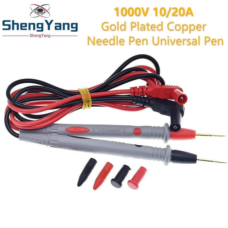TZT Multimeter Test Leads Universal Cable AC DC 1000V 20A 10A CAT III Measuring Probes Pen for Multi-Meter Tester Wire Tips