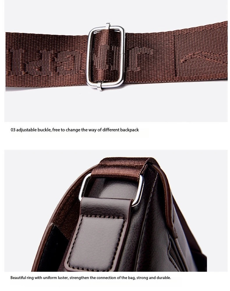 Luxury Brand Men Leather Shoulder Bags Waterproof Business Handbag Travel Tote Crossbody Cross Body Messenger Bag Pack For Male