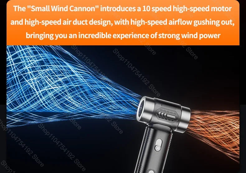 Turbo Jet Blower Powerful Air Blower Brushless Motor Turbo Fan Wind Speed Portable Dust Blower Electric Dryer Car Vacuum Cleaner