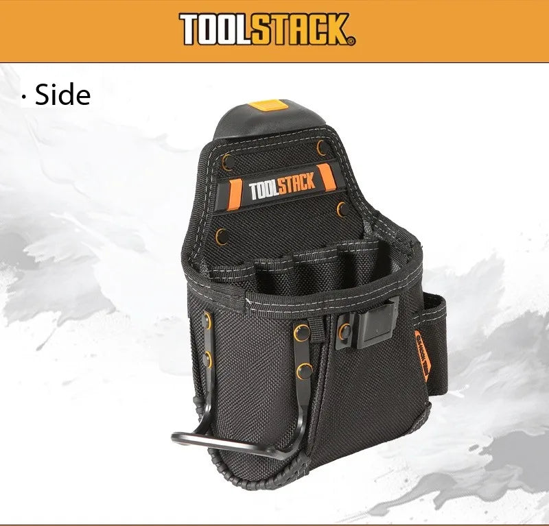 TOOLSTACK TSK-24 Utility Toolkit Hardwear Carpenter Work Tools Bag Storage Quick-Hook Kit Spanner Screwdriver Waist Pouch