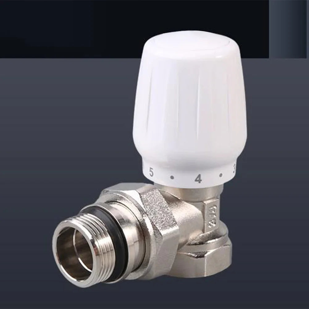 Manual Angle Valve 12 Inch Temperature Control Valve for Radiator with Easy Repairable Design and Long Term Use