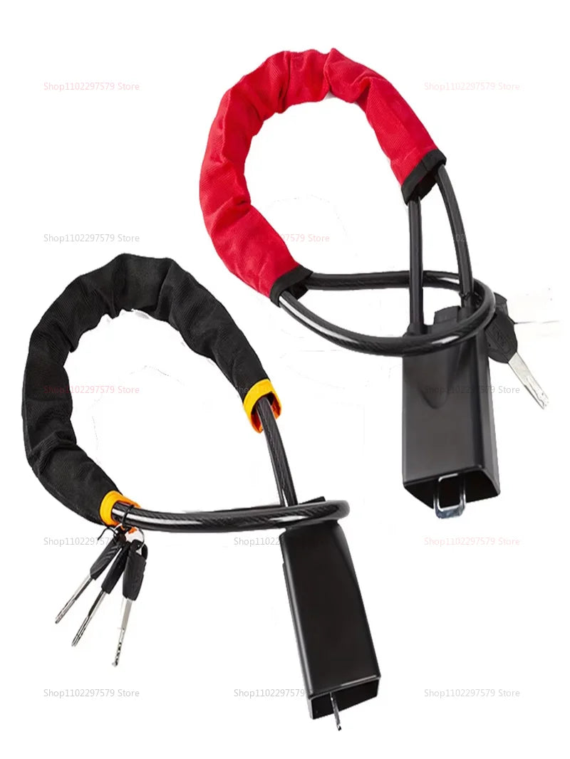 Universal Car Steering Wheel Lock Anti-Theft Device Seat Belt Wire Lock Vehicle Security Protection Car Anti-theft Device