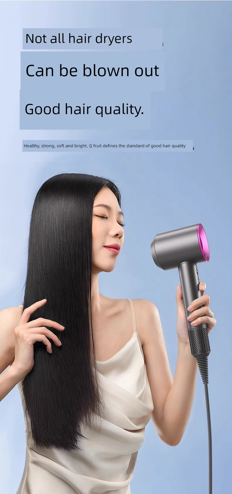 Hair Dryer For Home Negative Ion Top with High-Speed Hair Dryer Student High-Power Negative Ion Leaf-Free Hair Blowing Hair Dryer