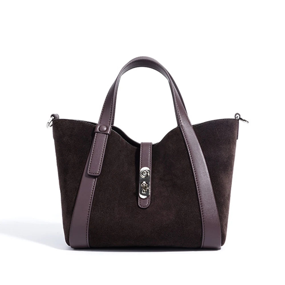 Luxury Women Handbag Custom Letters Small Female Hobo Tote Bag Velvet Suede Cow Leather New Design Lady Top Handle Shoulder Bag