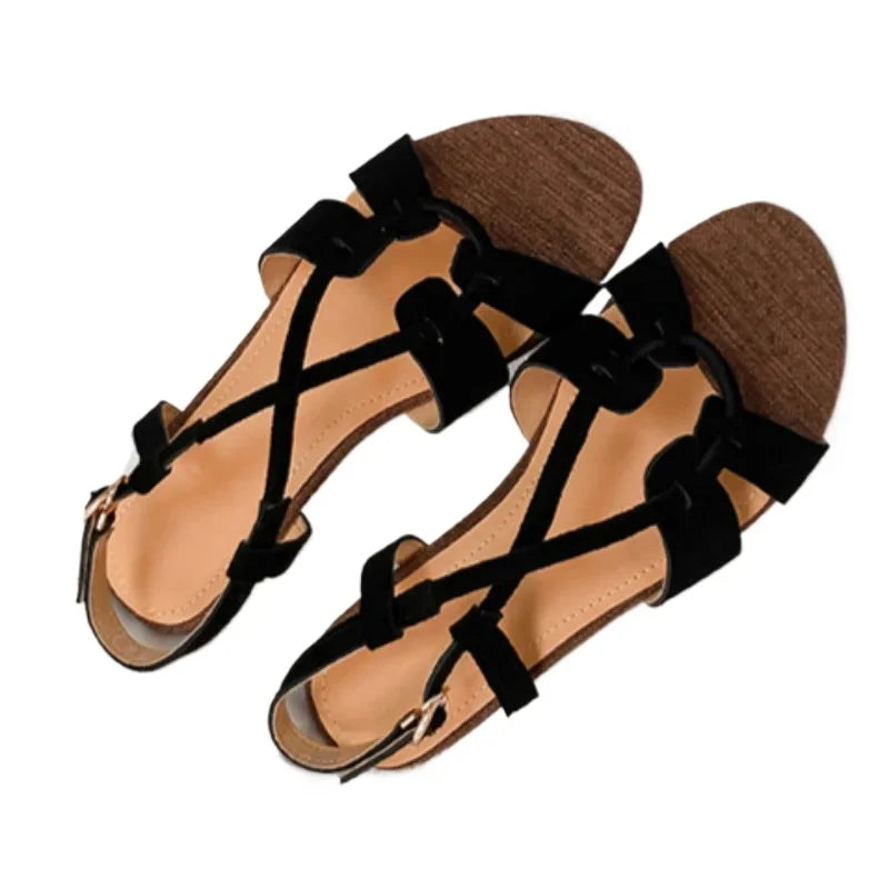 Ladies Shoes 2025 Brand Rome Retro Women's Sandals Fashion Open Toe Casual Sandals Women New Best Seller Flat Sandals Zapatos