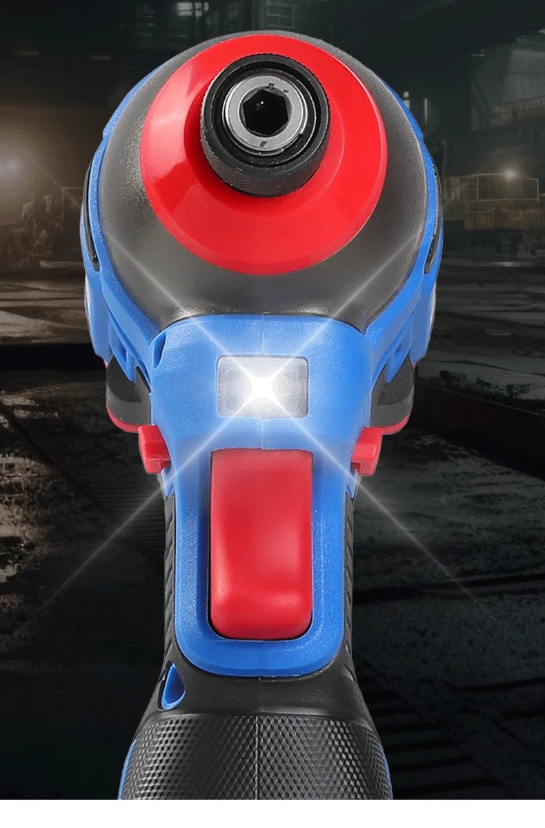 LYUWO 16V Electric Drill Screwdriver 160N.m impact Driver cordless drill Household Multifunction Hit Power Tools