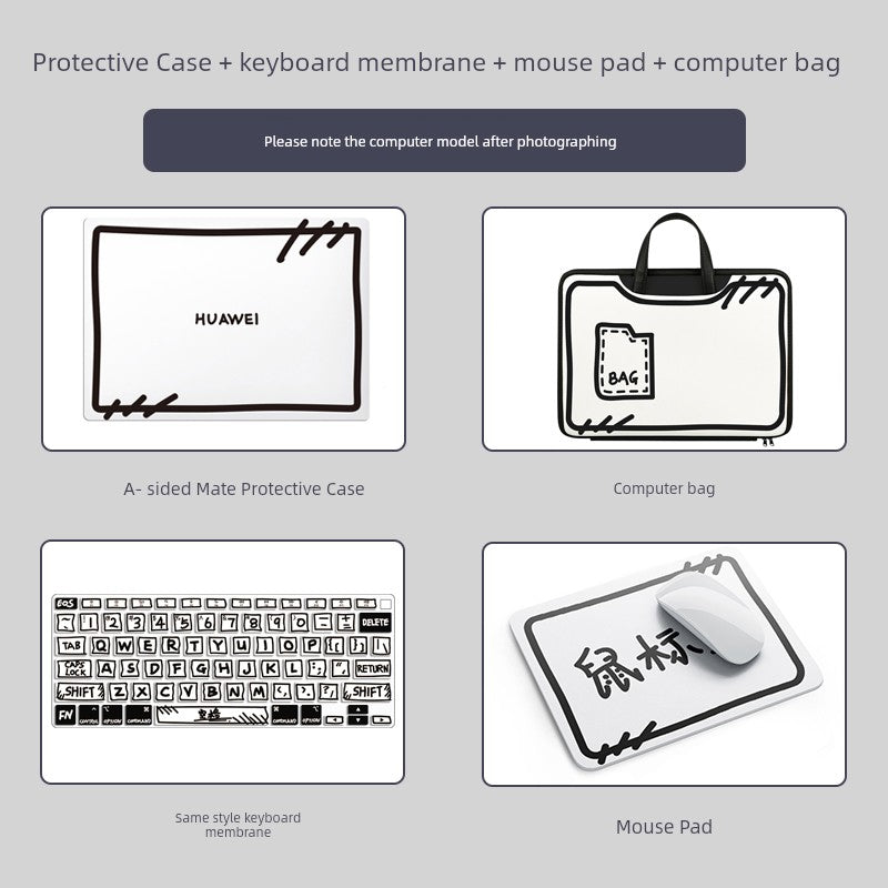 Applicable to New MateBook Protective Case XPro Huawei Laptop 14S Protective Case D15s Sticker X