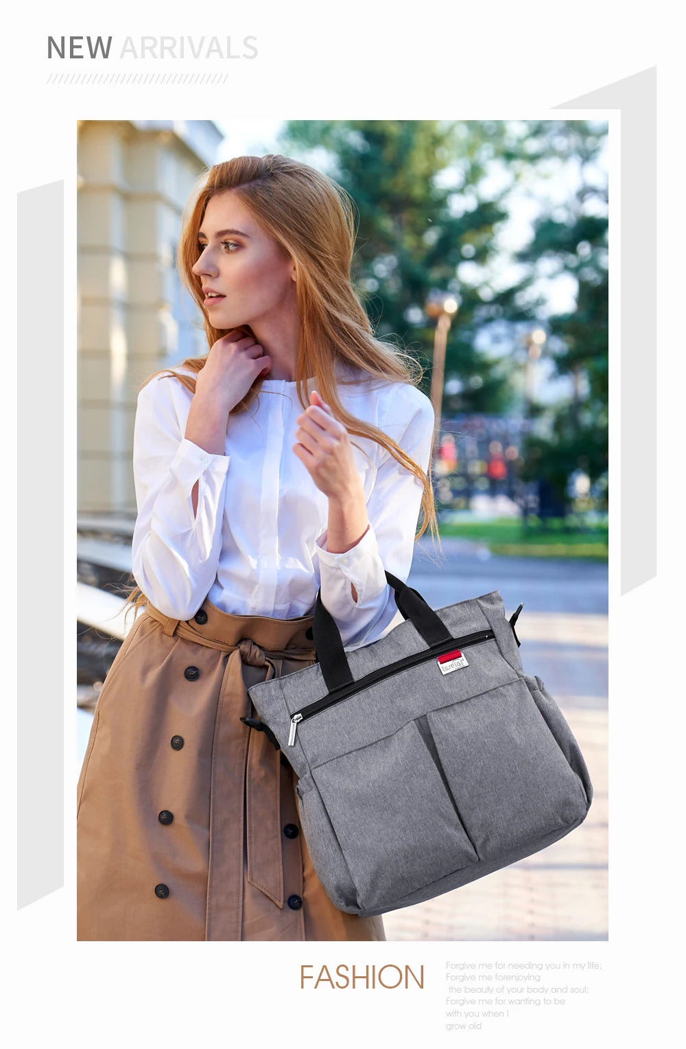 Fashionable Insular Baby Diaper Bag for Mothers Waterproof Multifunctional Nappy Organizer with Stroller Strap Changing Bag
