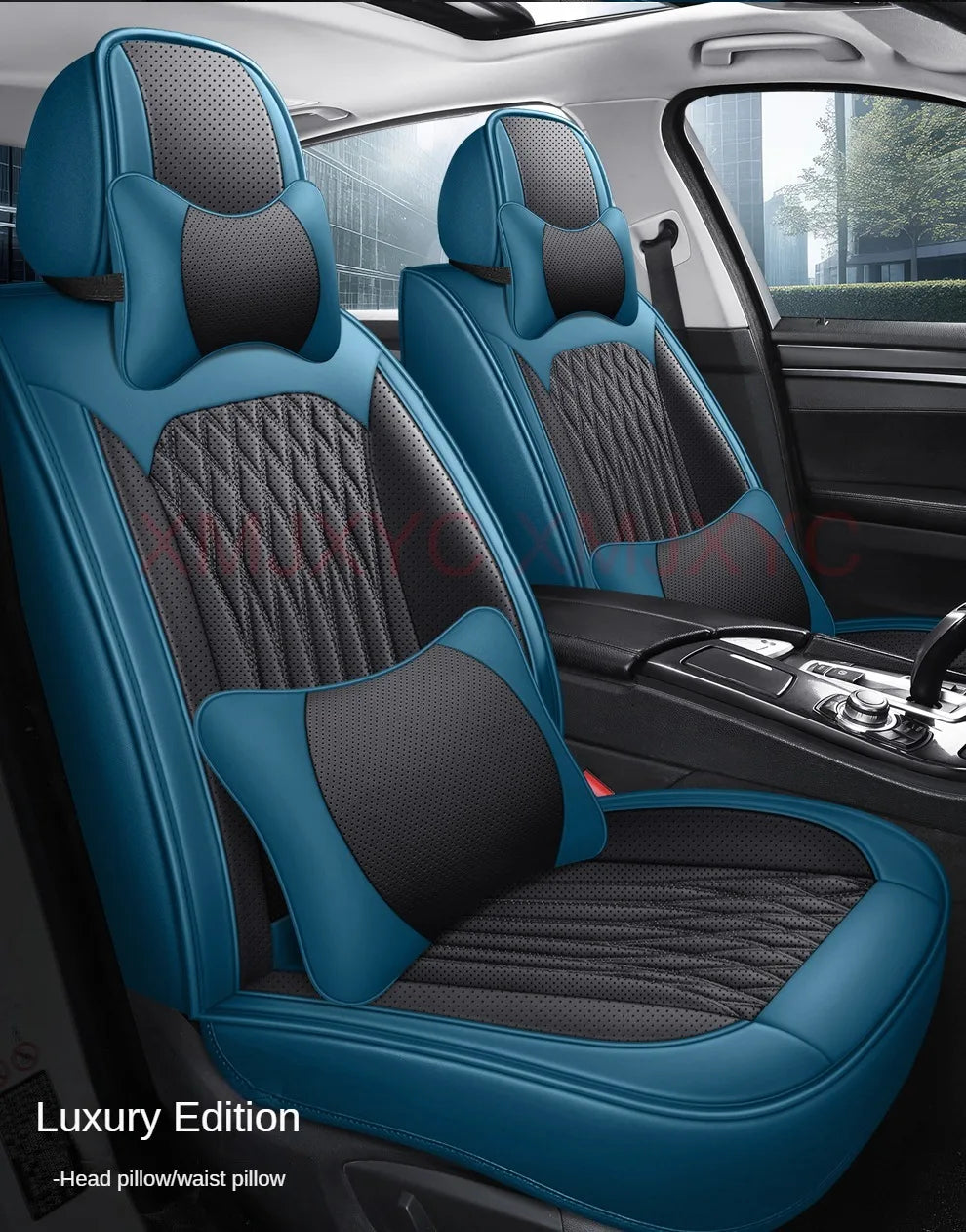 Pu Leather Universal Car Seat Cover for MITSUBISHI Outlander ASX Eclipse Lancer Pajero Sport Galant Triton Auto Accessories