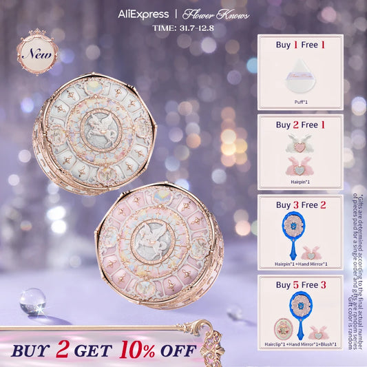 [NEW]Flower Knows Knight Unicorn Collection Cloud Loose Setting Powder
