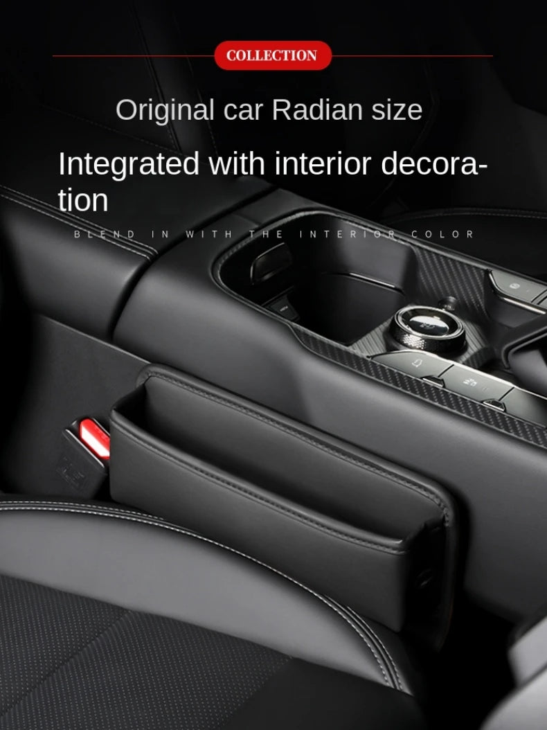 For Mazda BT50 BT-50 MX-5 RF Car Seat Gap Storage Box Key Card Phone Reserved Charging Cable Hole Sundries Organizer Accessories