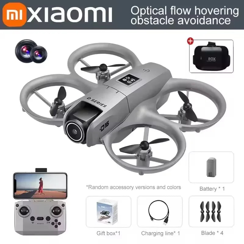Xiaomi D16 Drone Profesional 8K HD Dual Camera Aerial 180° Electric Adjustable GPS Obstacle Avoidance Bushless Motor UAV New