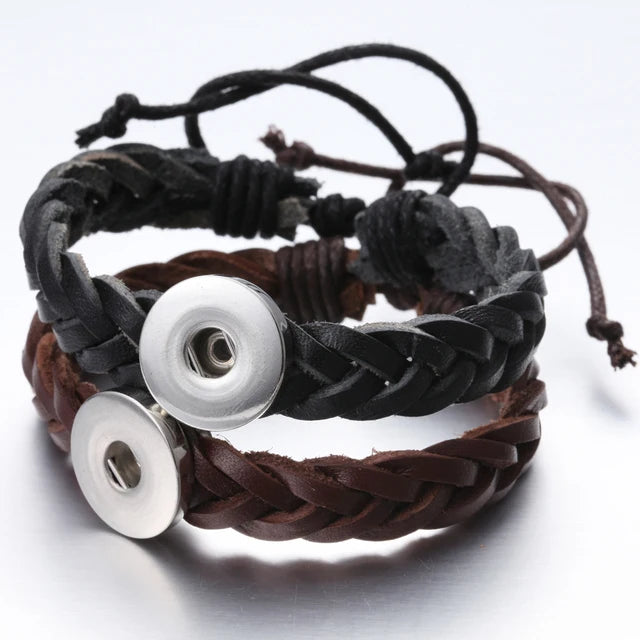 10pcs/lot Wholesale Metal 18mm Snap Button Bracelet Bangles Silver Gold Color Snap Bracelet Fit 20mm 18MM Snap Buttons Jewelry