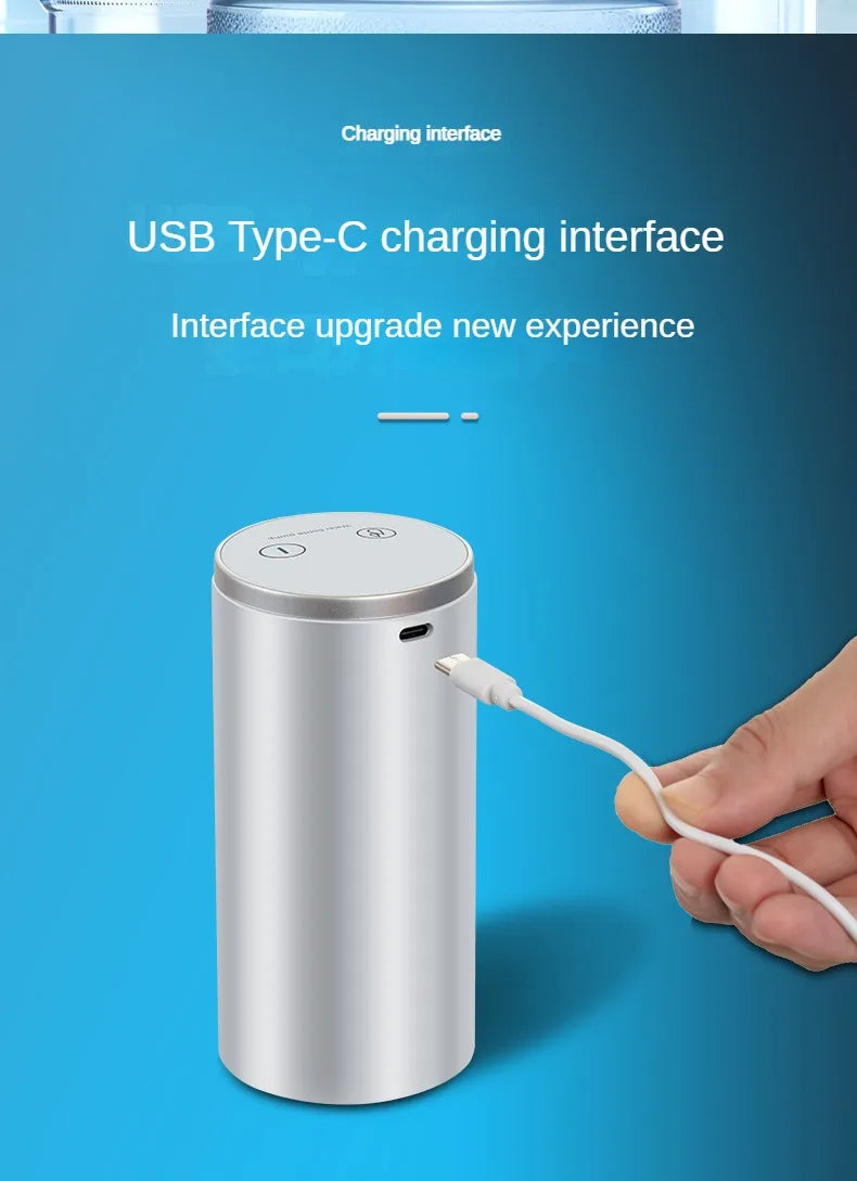 Electric Water Gallon Bottle Pump Automatic Water Dispenser Pump 19 Liters Foldable Desktop Water Bottle Pump USB Rechargeable