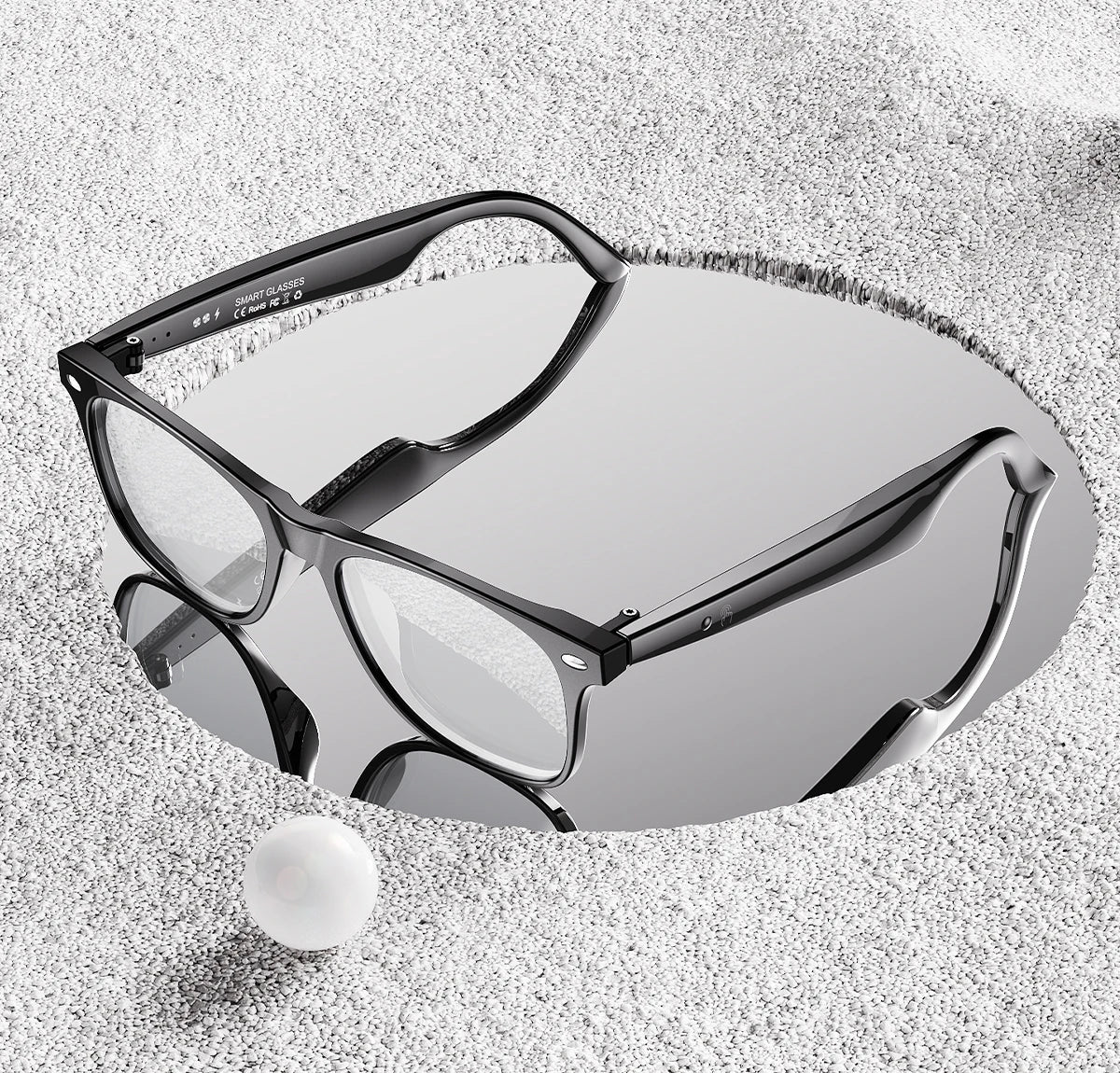 Upgrade Smart Glasses 134 Online Languages AI Automatic Translation Conversation with Speaker UV Protected Bluetooth Sunglasses