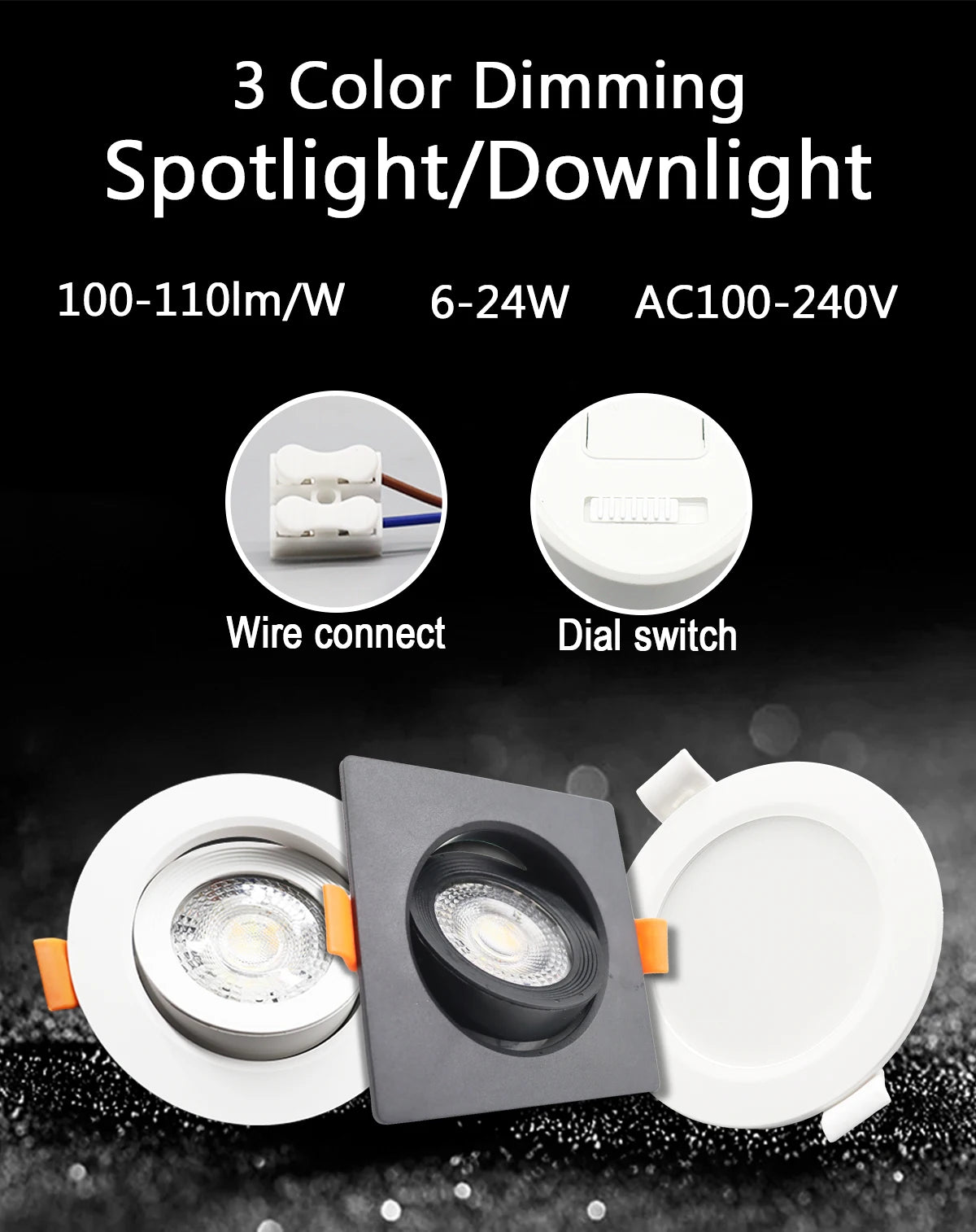 1-10pcs Led Surface Mounted Spot Downlight CCT 3000/4000/6500K Anti-glare Ceiling Lamp Foldable Spotlights for BedRoom Bathroom