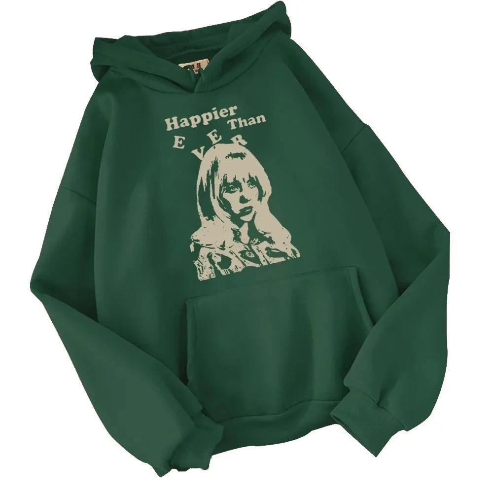 2025  Ever Happy of Ever hooded sweatshirt casual and personalized hooded top hoodie neutral streetwear music album fan gift