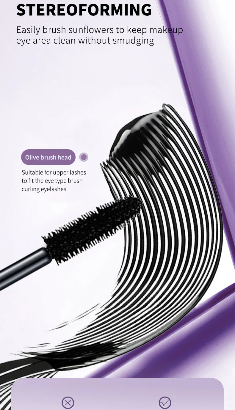 Eyelashes Lengthening Mascara Waterproof Long Lasting Silky Lash Black Eyelashes Extension Make Up Beauty Eye Korean Cosmetic