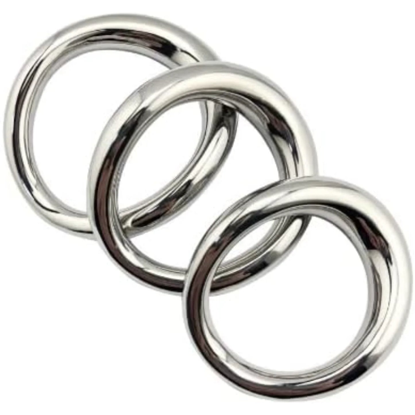 Curved Stainless Steel Delay Ring Exercise Stretch Ring Fixed Exercise Accessories（48 x 54 mm