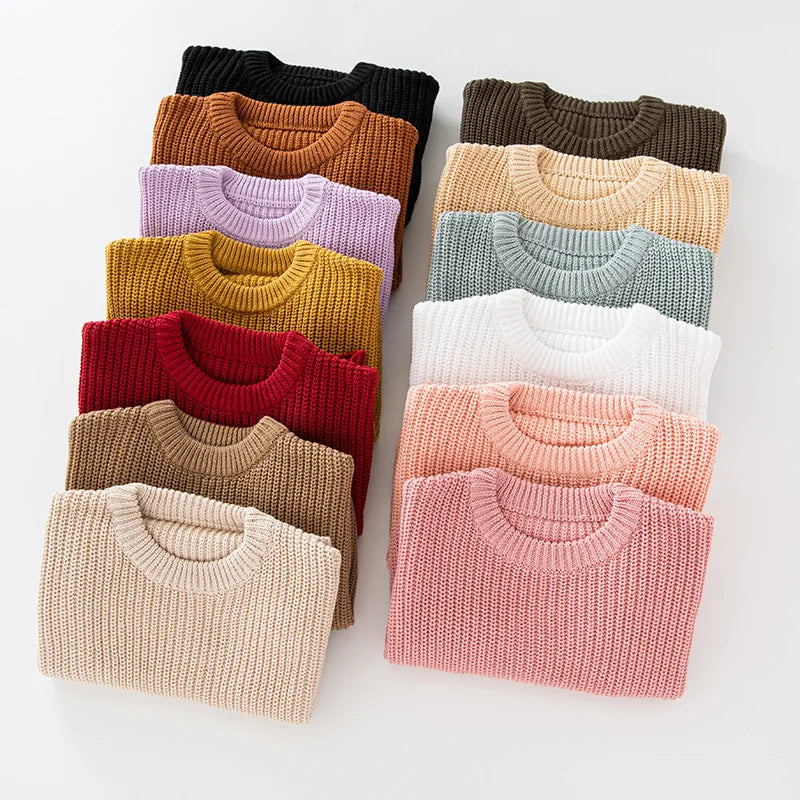 Custom Sweater Crewneck Pullovers For Kids Embroidered Exquisite Design Baby Shower Gift Personalized Unique Name By Hand-made