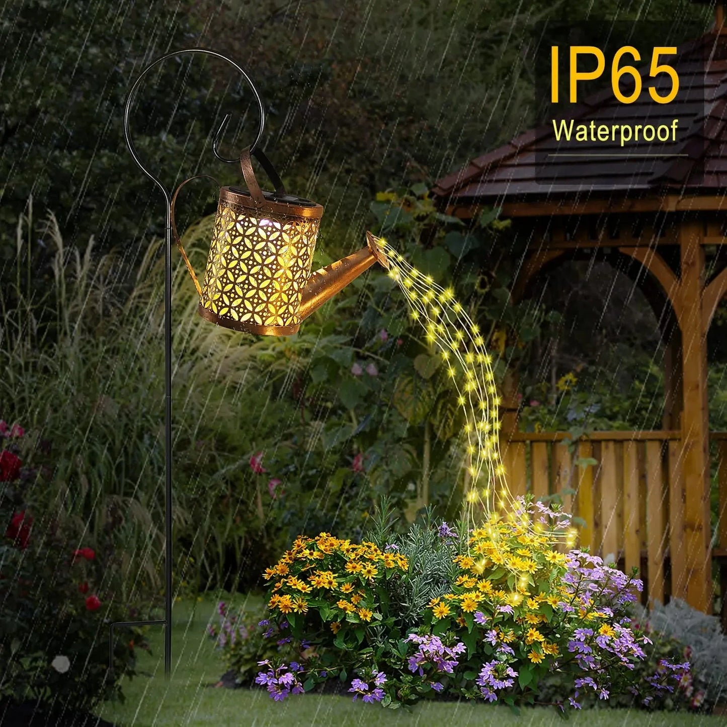 1pc Outdoor Solar Garden Light - Solar Watering Can with Lights, Waterproof Hanging Lantern for Yard & Patio Decoration