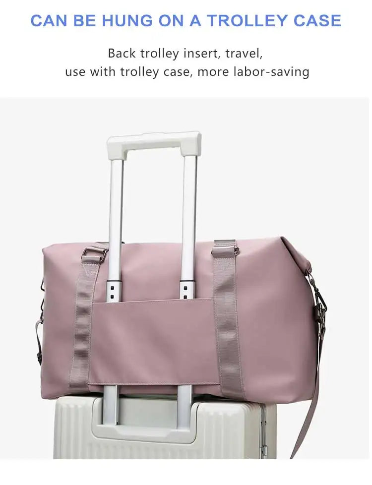 Large Travel Bag Women Tote Bag Handbag Waterproof Shoulder Bag Weekend Sports Gym Bag Female Personalized Custom Logo Pattern