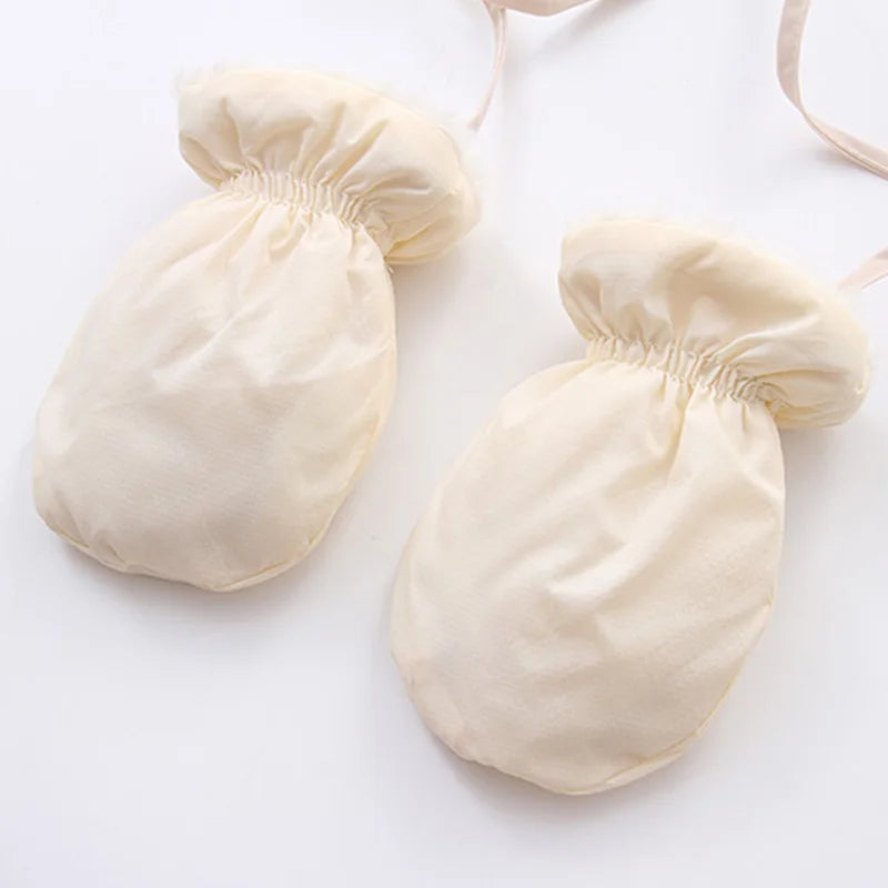 Winter Newborn Baby Jumpsuit Thicken Baby Clothes Plus Velvet Warm Baby Rompers With Gloves Hooded Infant Snowsuit Clothing