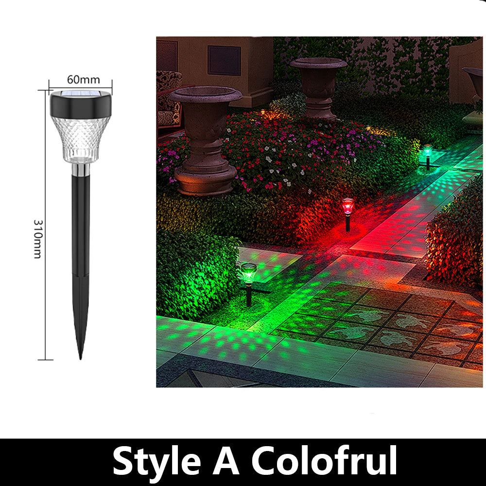 1/2/4PCS Solar Garden Light Lawn Light Home Outdoor Waterproof Decoration Yard Villa Garden Layout Plug Lamp Shadow Lamp