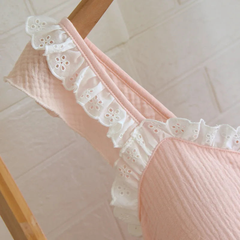 Cotton Solid Color Long Style Nightgown for Women Sleepwear Spring Summer and Autumn Casual Wear Cool Night Gown for Women