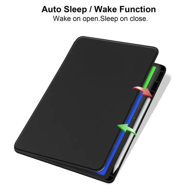 For Lenovo Tab M11 TB330FU/TB331FC 11 inch Case With Pencil Holder,Folding Stand Tablet Funda Cover For Xiaoxin Pad 2024 11 inch