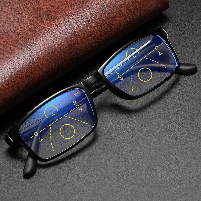 Presbyopia Glasses Men Women Automatic Zoom Reading Glasses Anti Blue Light Intelligent Progressive Eyeglasses