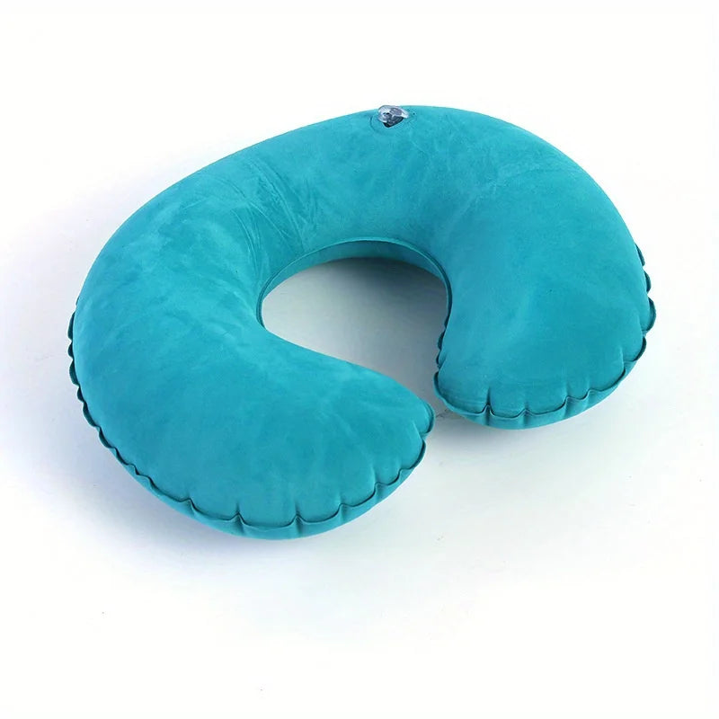 Travel Pillow Inflatable U-Shape Neck Pillow Portable Cervical Orthopedic Protection Airplane Neck Pillows Travel Essentials