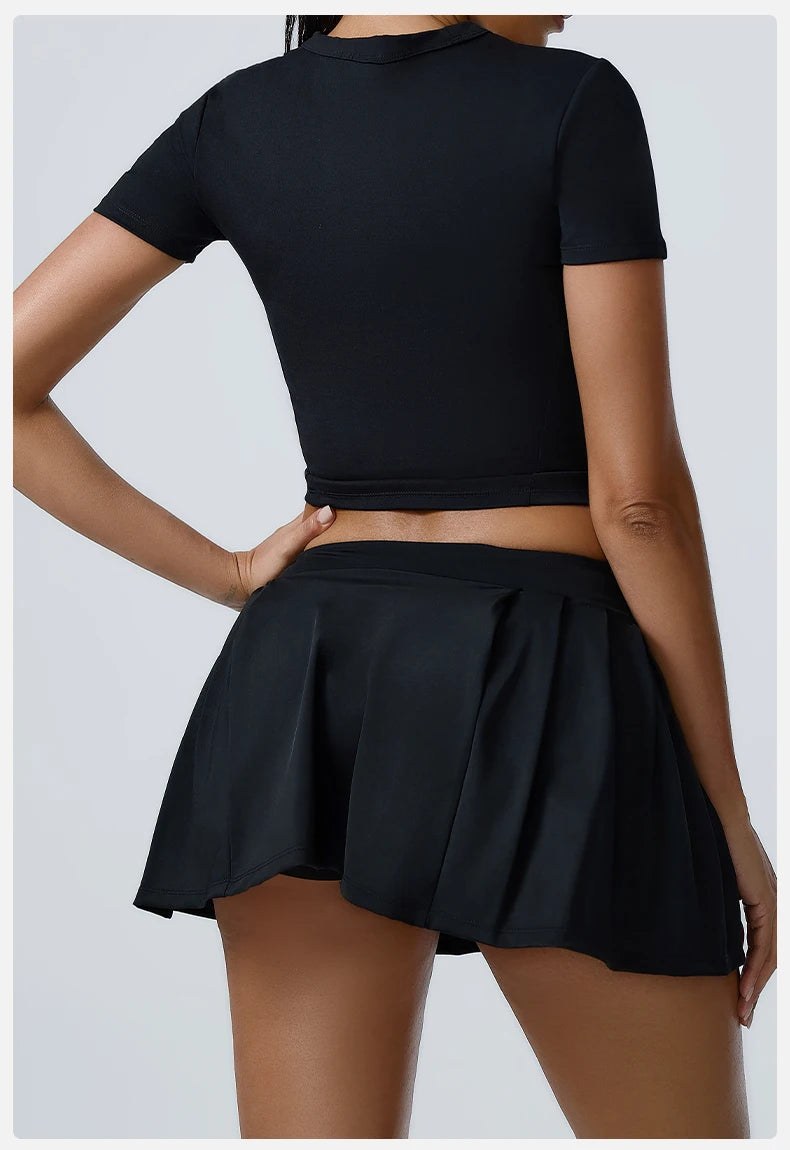 Women Shorts Sports Skirt High Waist Golf Tennis Skirts Gym Fitness Training Running Yoga Skirt Athletic Workout Outdoors Skort