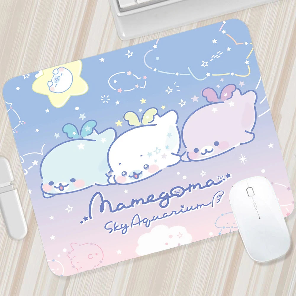 Japanese Cute Mamegoma Small Mouse Pad Gaming Mousepad PC Gamer Mouse Mat XXL Computer Pad Keyboard Mat Desk Pad Laptop Mausepad