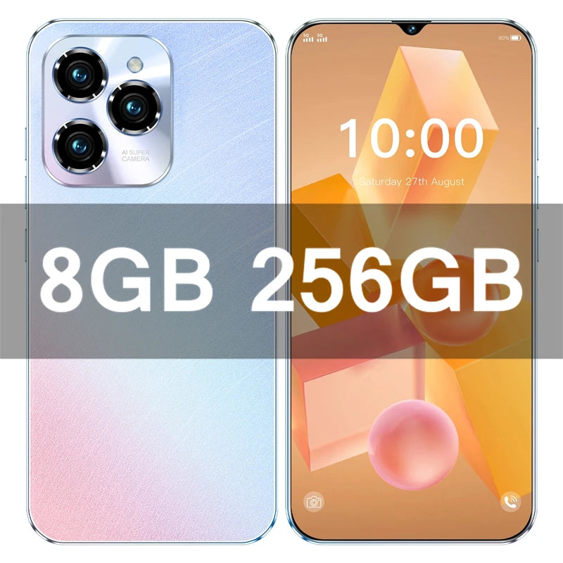 HOT 2026 NEW Original For 40 Pro Brand New 6.8 inch Full Screen Smartphone 4G 5G Cell Phone 6800mAh Mobile Phones Global Vers
