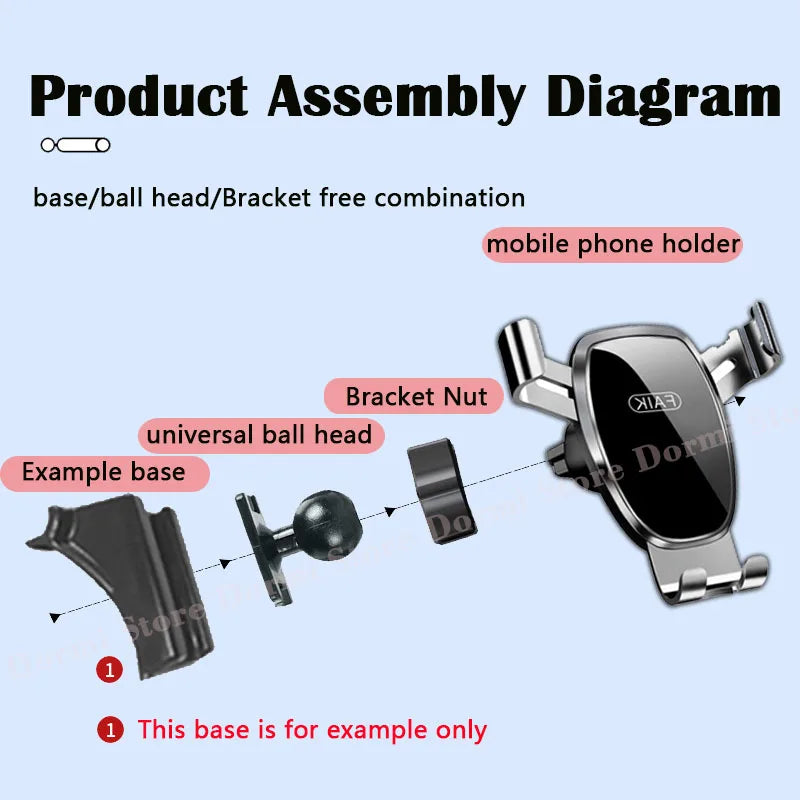 Car Phone Holder for Kia K5 Optima JF 2016~2020 2018 Air Vent Cellphone Mount Support GPS Bracket Gravity Stand Auto Accessories