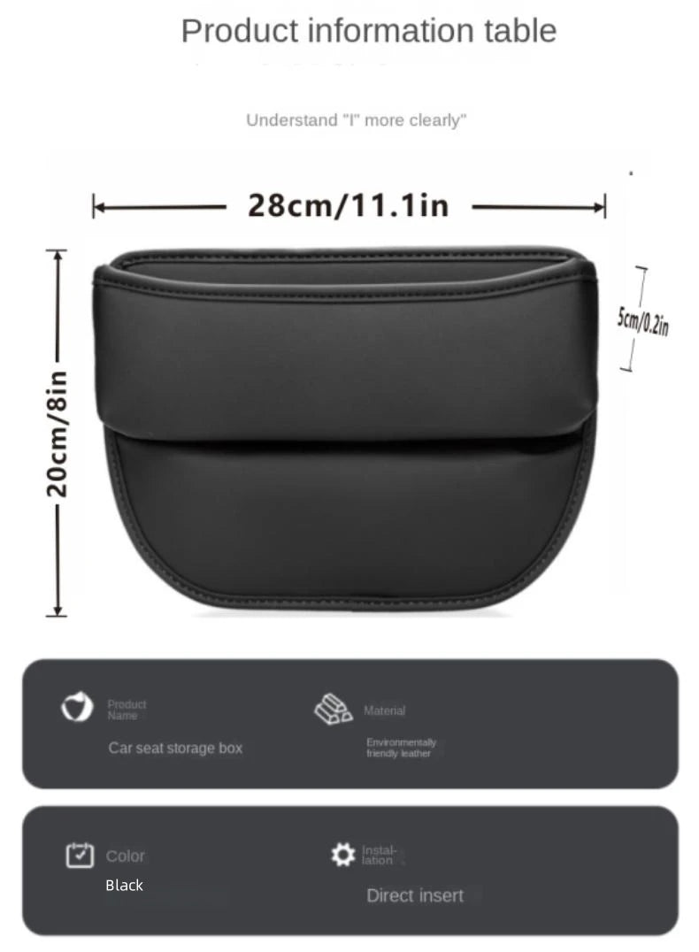 For Mazda BT50 BT-50 MX-5 RF Car Seat Gap Storage Box Key Card Phone Reserved Charging Cable Hole Sundries Organizer Accessories