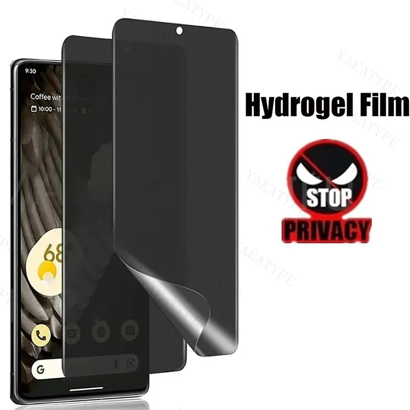 3PCS Privacy Hydrogel Film For Motorola Edge 50 40 30 Pro Ultra Neo G85 G84 G75 G55 G54 G45 G35 Without Fingerprint Unlocking
