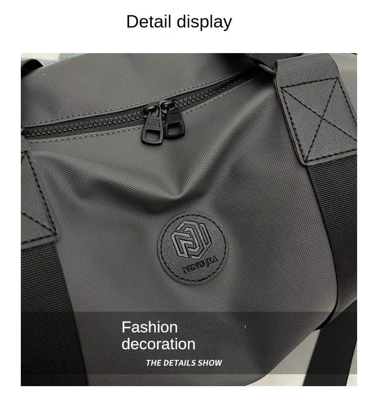 Travel bag Men's and women's tote bag Large capacity travel duffel Yoga exercise  Oxford cloth waterproof fitness bag