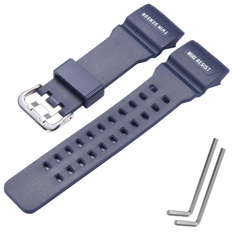 Watchband Accessories Resin Strap Suitable for Casio Mudmaster GG1000 GWG100 GSG100 Men Watch Band