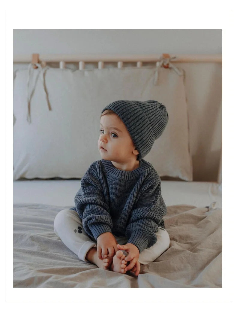 0-6Yrs Baby Boys Girls Knit Sweater Clothes 2025 New Toddler Infant Newborn Knitwear Soft Spring Long Sleeve Baby Pullover Tops