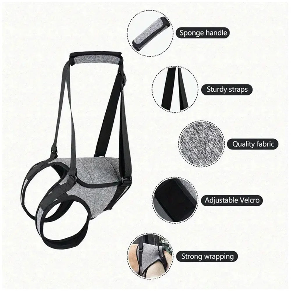 New Injured Dog Hind Leg Harness Elderly Dog Traction Bracket Sling Adjustable Portable Durable Pet Supplies