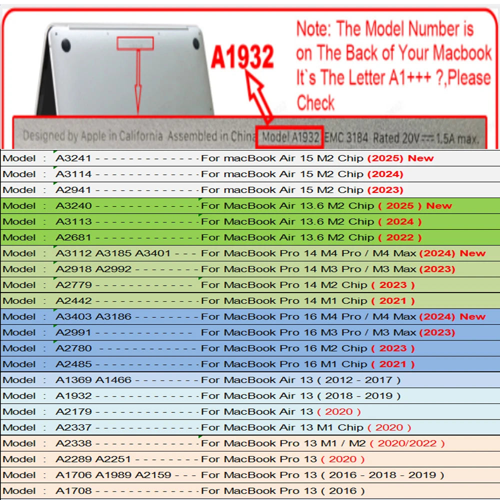 2025 New Ultra Thin Hard Shell Laptop Case For Macbook Air 13 Case For Macbook Pro 14 M4 M3 M2 M1 Chip Air 13 13.6 15 2024 Cover