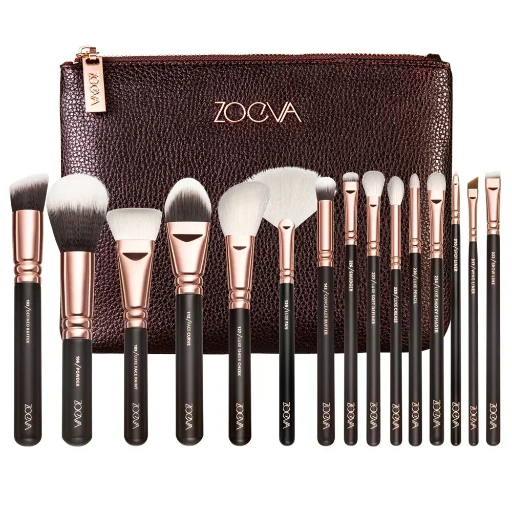 Makeup Brushs Powder Loose Box Belt foundation brush zoeva NEW Makeup Brushs ROSE GOLDEN COMPLETE SET Brushs Makeup Maquillage