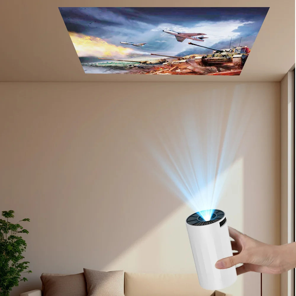 Salange Smart Projector Coolita TV OS with 1000+ Free Channels WiFi6 BT5 Native 720P Support 1080P Video Projector Home Cinema