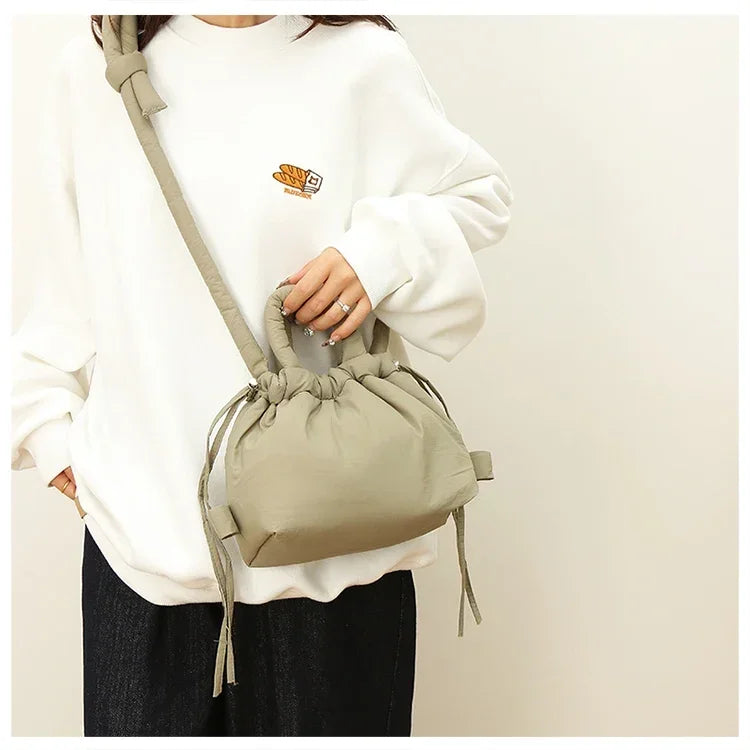 Super Cool Simple Versatile Handbags for Women 2025 Casual Hot Sale Colorful Nylon Small Square Shoulder and Crossbody Bags