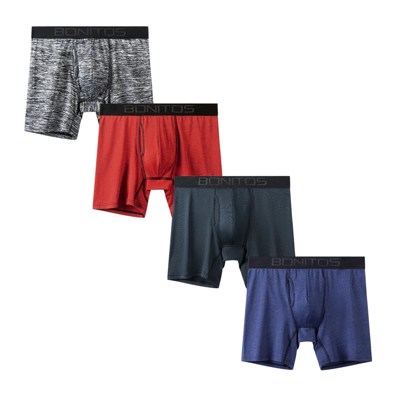 4pcs Front opening underpants men brand Boxers man sexy boxer shorts Men's panties gift underwear for mens calecon
